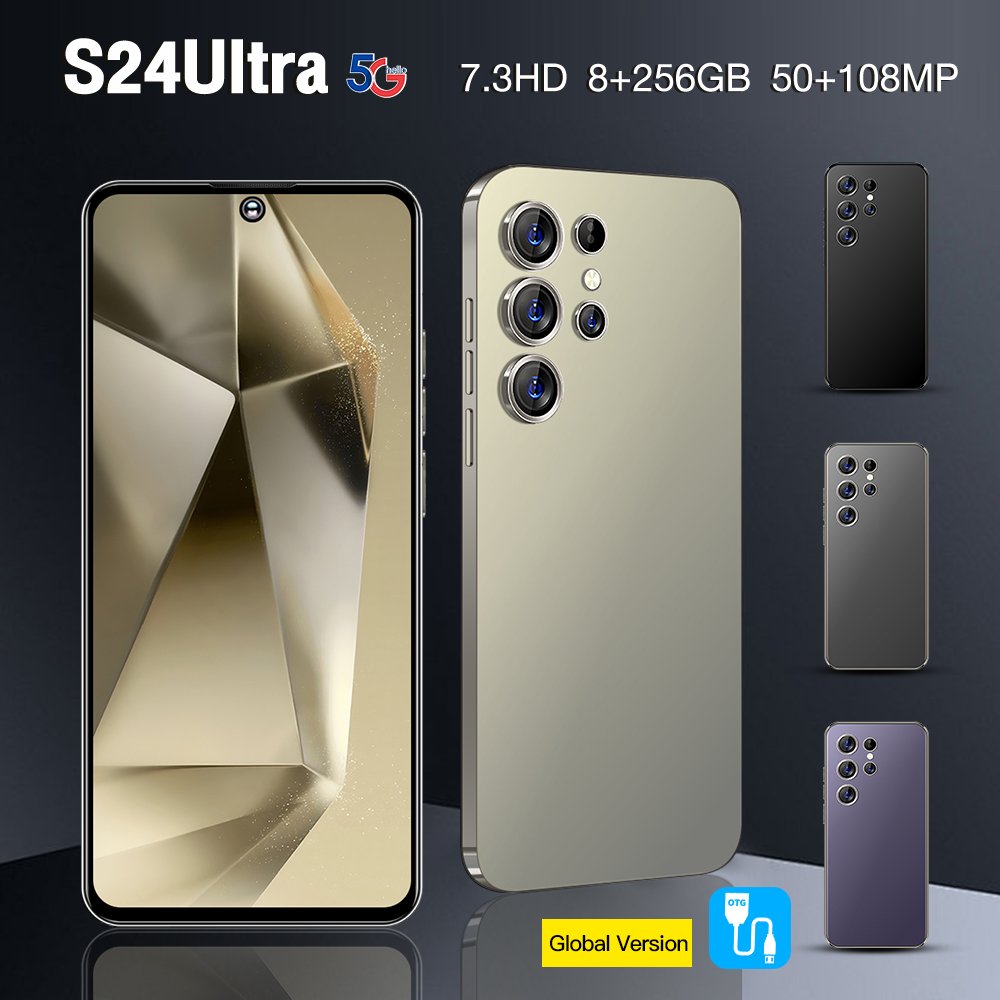 LX-S24 Ultra new 7.3 Screen 16GB+1TB Camera 72MP+108MP smart Mobile Phone